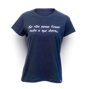 Camiseta Preta Feminina Lema Amigos do Bem