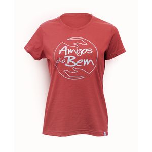 Camiseta Maçã do Amor Feminina Logo Amigos do Bem