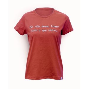 Camiseta Maçã do Amor Feminina Lema Amigos do Bem