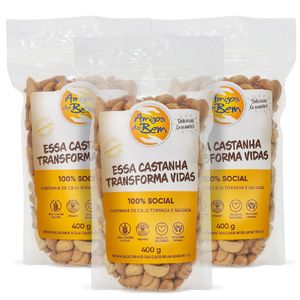 Combo 3 Castanha de Caju 400g